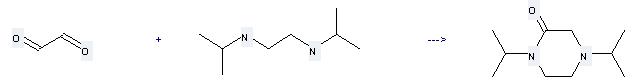 N,N'-Diisopropylethylenediamine can be used to produce 1,4-diisopropyl-piperazin-2-one by heating